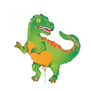 MYLAR MINI SHAPE  DINOSAURO CM 23