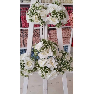 BOUQUET ROSE E GYPSO SPOSI