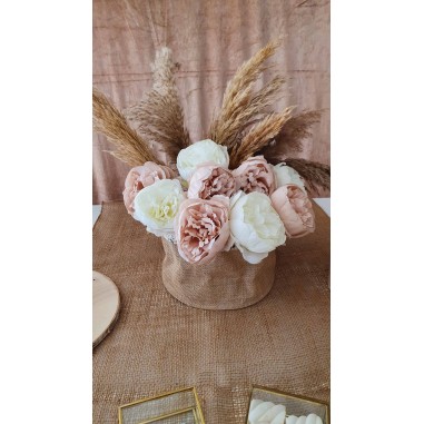 CESTINO JUTA DECORATO H 12-DM 13 CM