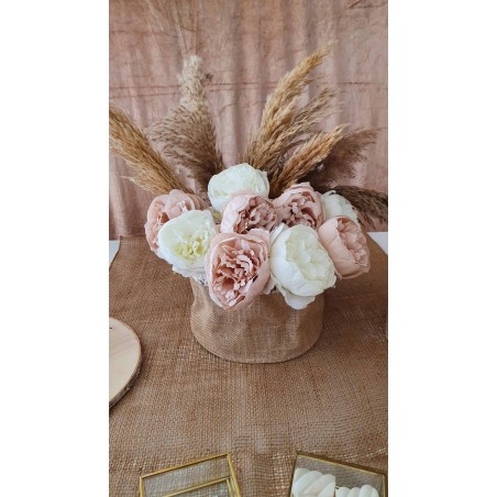 CESTINO JUTA DECORATO H 12-DM 13 CM