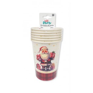 BICCHIERE BABBO NATALE  270 ML  6 PZ 2