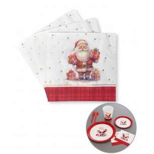 TOVAGLIOLI BABBO NATALE 33X33 16  PZ