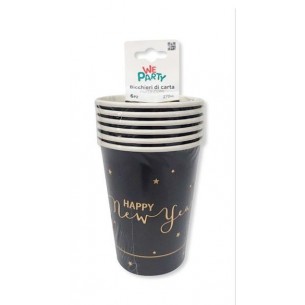 BICCHIERE HAPPY NEW YEAR  270 ML  6 PZ 2