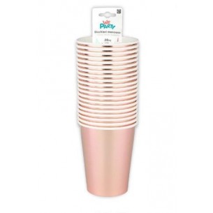 BICCHIERE ROSA GOLD 270 ML  20 PZ 2