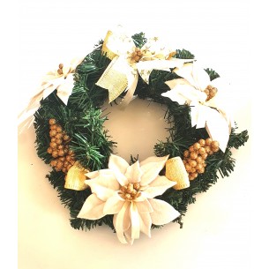 Ghirlanda Natalizia Avorio dm 30 cm