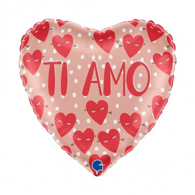 MYLAR  CUORE TI AMO