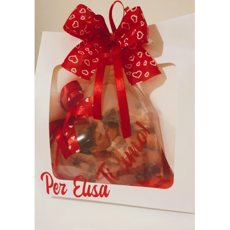 CUORE CON FOTO PERSONALIZZATA E CIOCCOLATINI