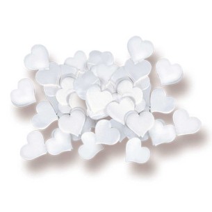 CORIANDOLI CUORE BIANCHI GR. 100