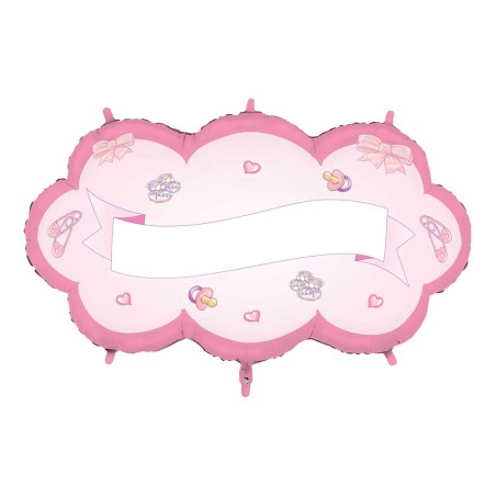 MYLAR BIG NUVOLETTA ROSA CM 90X48H